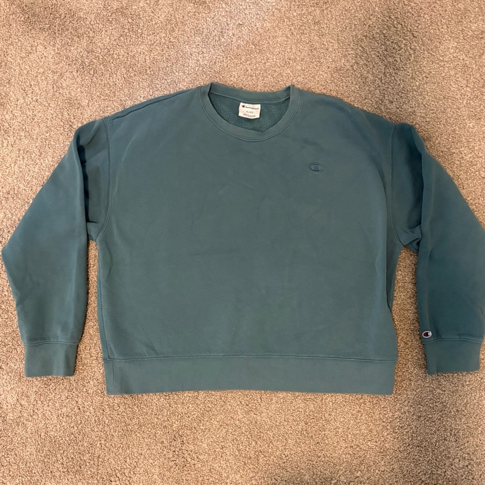 Champion Teal Crewneck Sweater